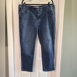 Sonoma Dark Blue, Straight Leg Jeans, 20W
